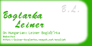 boglarka leiner business card